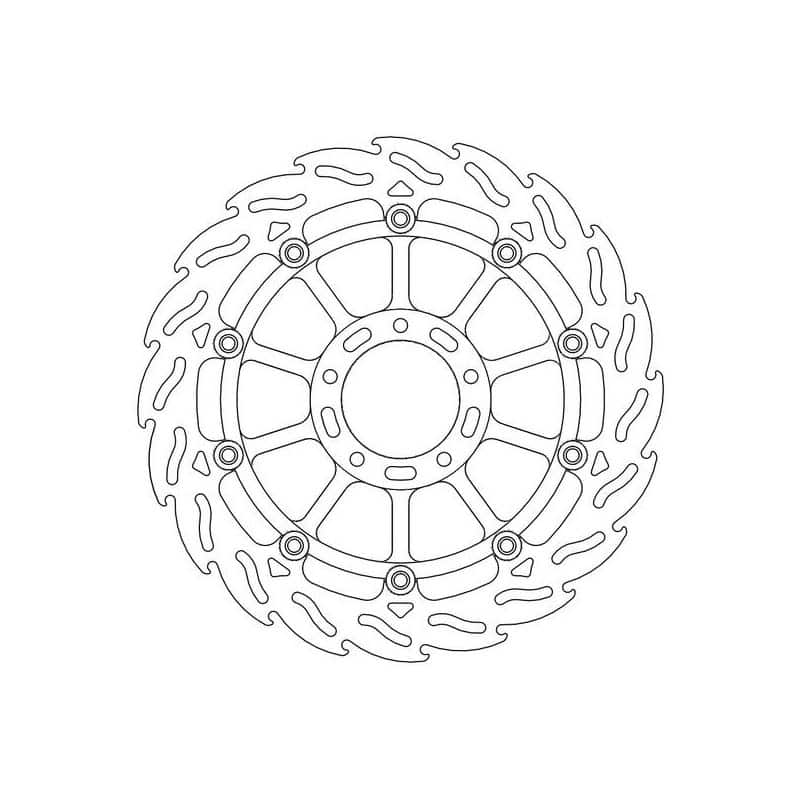 Disque de frein Avant Droit Moto-Master Flame pour Multistrada 950 (17-21) - 113131 Disque de frein Avant Droit Moto-Master Flame pour Multistrada 950 (17-21) - 113131