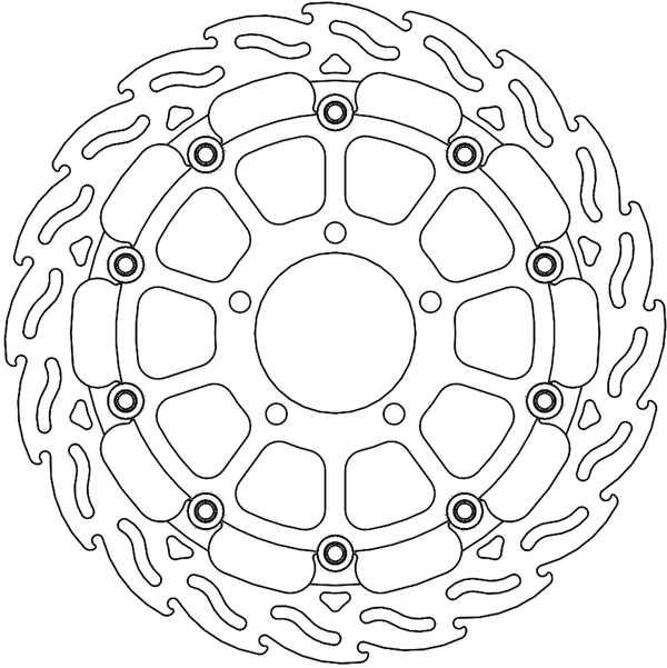 Disque de frein Avant Droit Moto-Master Flame pour Panigale V4 1100 (18-24) - 113238