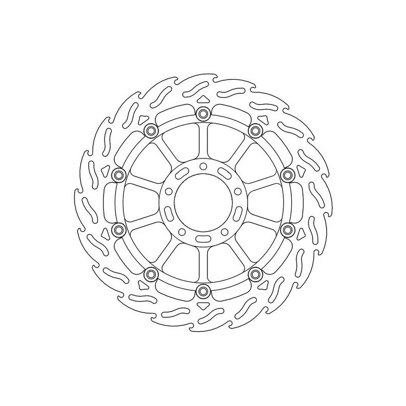 Disque de frein Avant Gauche Moto-Master Flame pour Diavel 1200 (11-19) - 113130 Disque de frein Avant Gauche Moto-Master Flame pour Diavel 1200 (11-19) - 113130