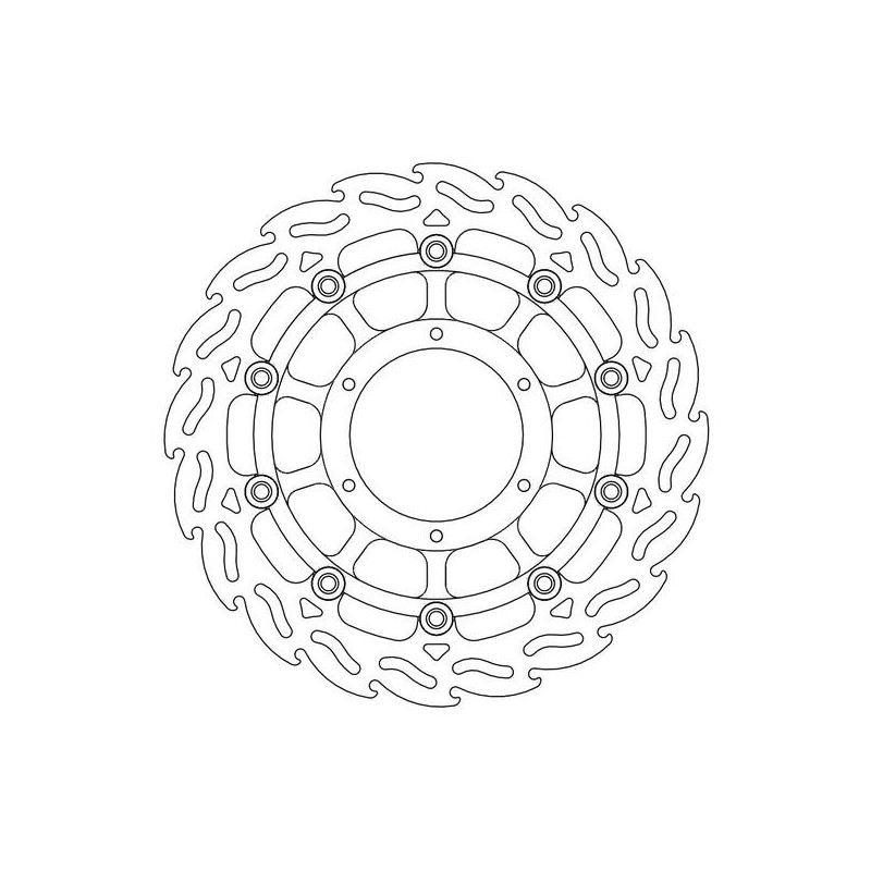 Disque de frein Avant Droit Moto-Master Flame pour CBR 600 F (11-13) - 113094 Disque de frein Avant Droit Moto-Master Flame pour CBR 600 F (11-13) - 113094
