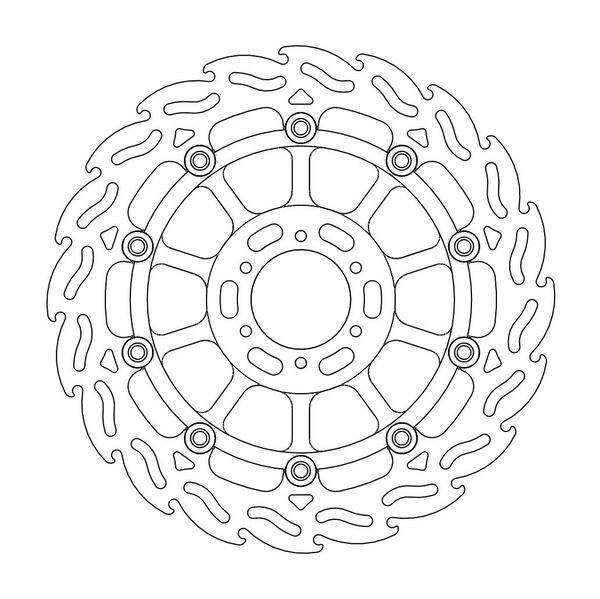 Disque de frein Avant Droit Moto-Master Flame pour Hornet 600 (98-06) - 113035