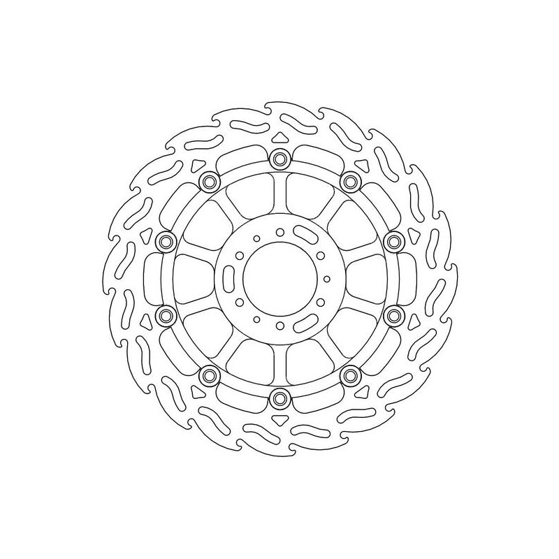 Disque de frein Avant Droit Moto-Master Flame pour CBR 600 F (99-00) - 113030 Disque de frein Avant Droit Moto-Master Flame pour CBR 600 F (99-00) - 113030