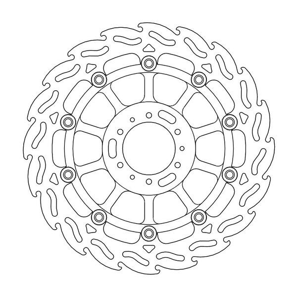 Disque de frein Avant Droit Moto-Master Flame pour CBR 600 F (99-00) - 113030