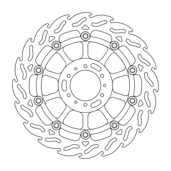 Disque de frein Avant Gauche Moto-Master Flame pour VFR 800 F (02-13) - 113169