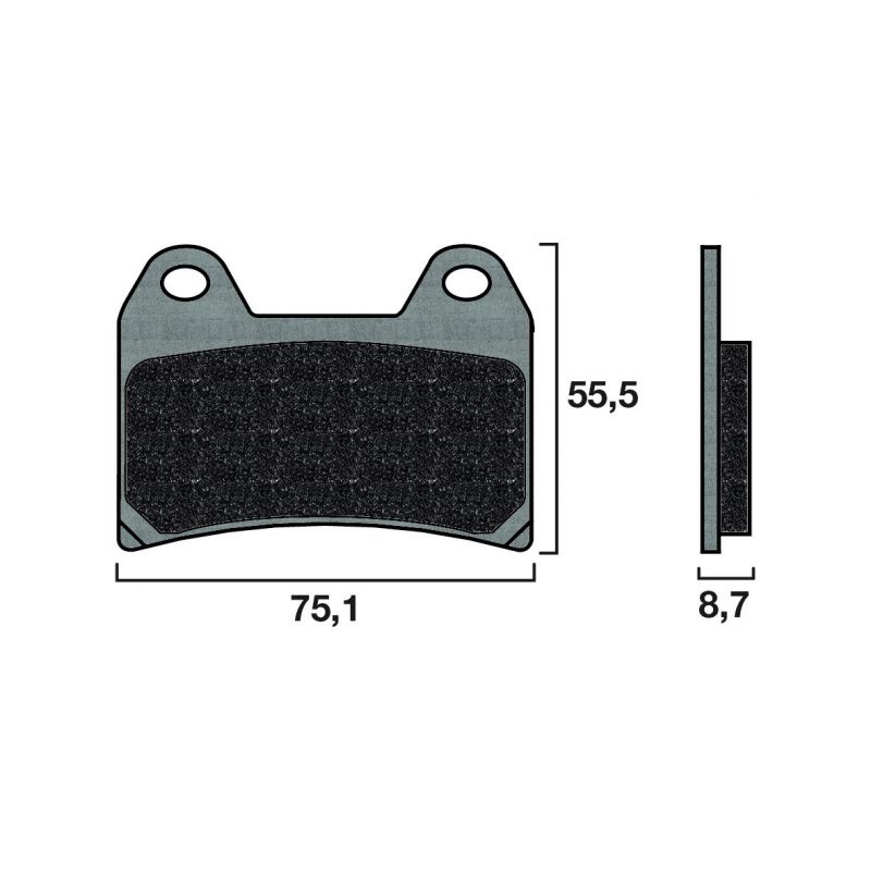 Plaquette de frein Racing Brembo 07BB19RC - Carbone Céramique Piste Plaquette de frein Racing Brembo 07BB19RC - Carbone Céramique Piste