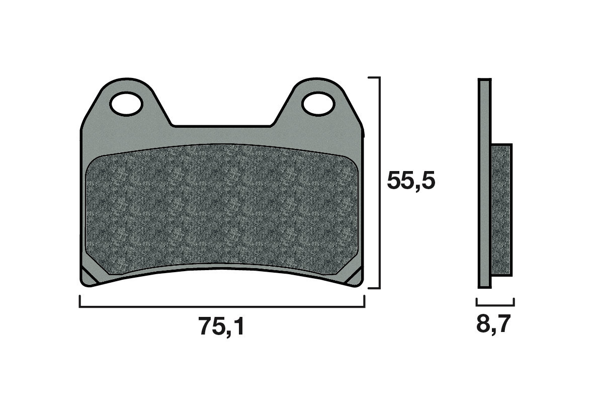 Plaquette de frein Racing Brembo 07BB19SR - Syntérisé Route et Piste