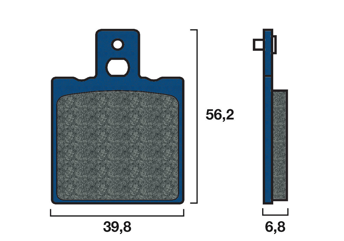 Plaquette Brembo Arrière 07BB0106 - Organique Route