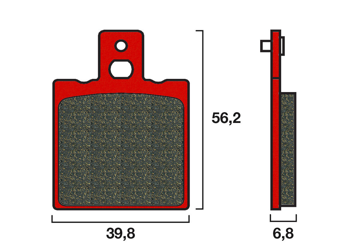 Plaquette Brembo Arrière 07BB01SP - Syntérisé Route et Piste