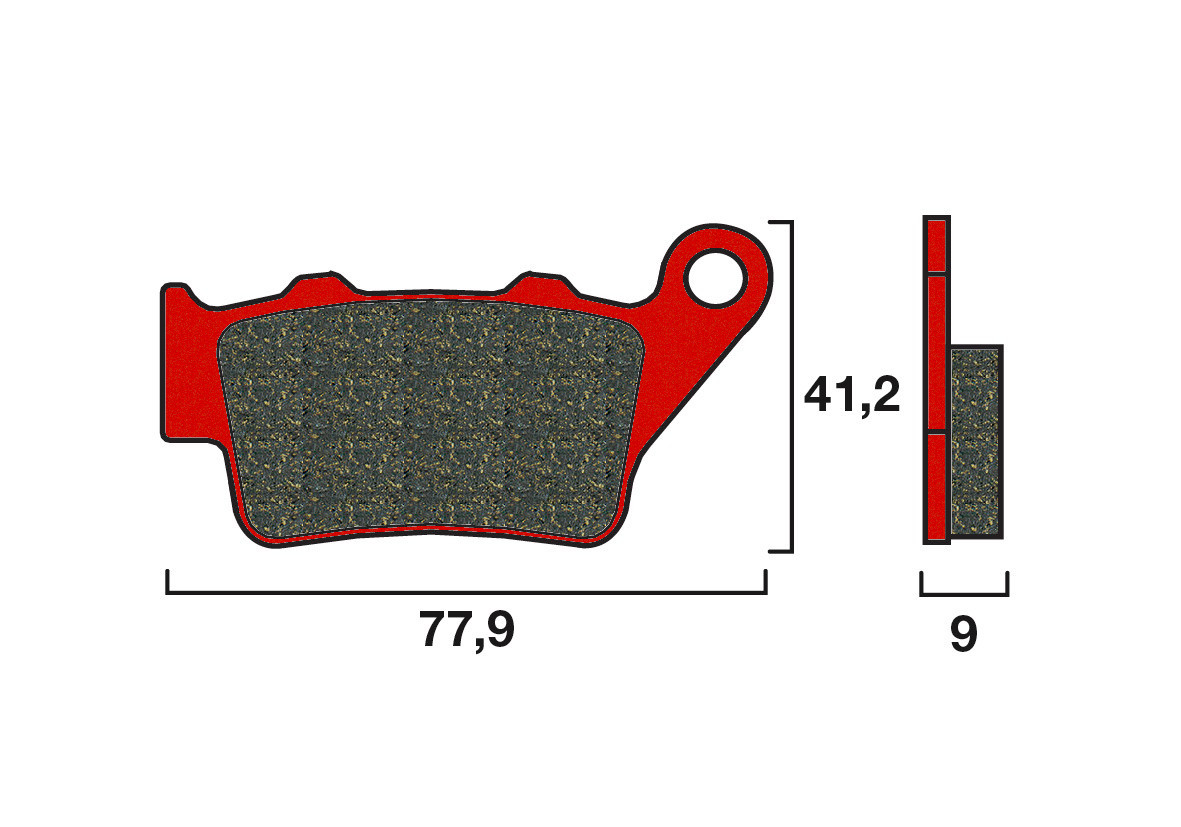 Plaquette de Frein Brembo Arrière 07BB02SP - Syntérisé Route et Piste