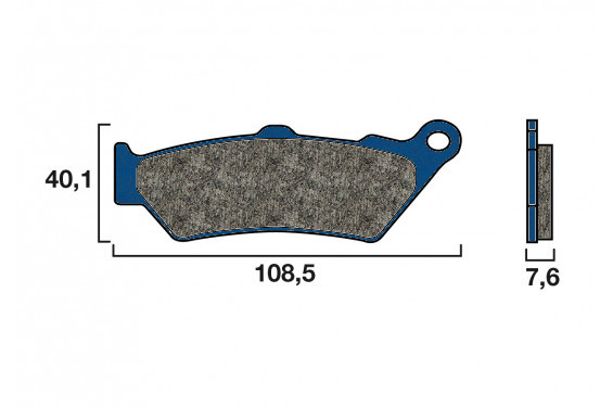 Plaquette de frein Avant Brembo 07BB0306 - Organique Route