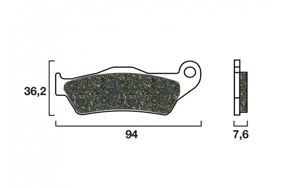 Plaquette de frein Avant Brembo 07BB04LA - Métal Fritté Route