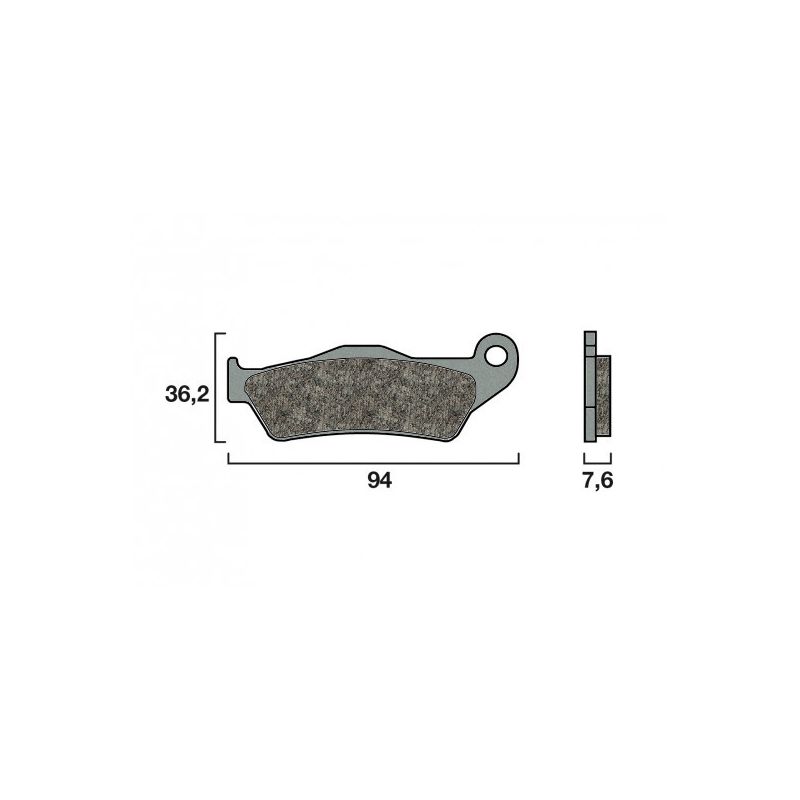 Plaquette de frein Avant Brembo 07BB04 SX Plaquette de frein Avant Brembo 07BB04 SX
