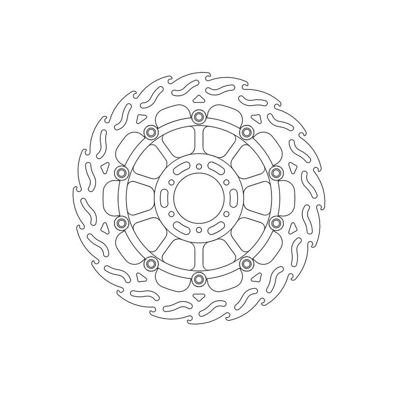 Disque de frein Avant Gauche Moto-Master Flame pour CBR 900 RR Fireblade (98-99) - 113014