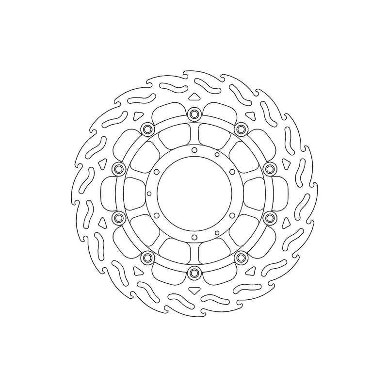 Disque de frein Avant Droit Moto-Master Flame pour CB 1300 (03-10) - 113036 Disque de frein Avant Droit Moto-Master Flame pour CB 1300 (03-10) - 113036