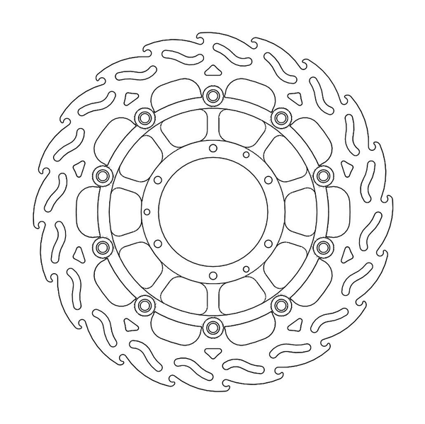 Disque de frein Avant Droit Moto-Master Flame pour CB 1300 (03-10) - 113036