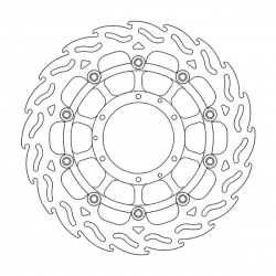 Disque de frein Avant Droit Moto-Master Flame pour CB 1000 R (08-16) - 113036