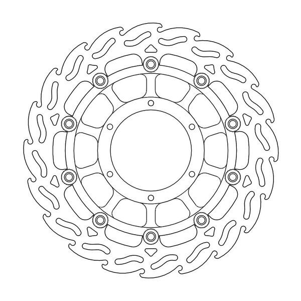 Disque de frein Avant Gauche Moto-Master Flame pour CBF 1000 (06-10) - 113055