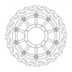 Disque de frein Avant Droit Moto-Master Flame pour CBR 1000 RR Fireblade (09-16) - 113054