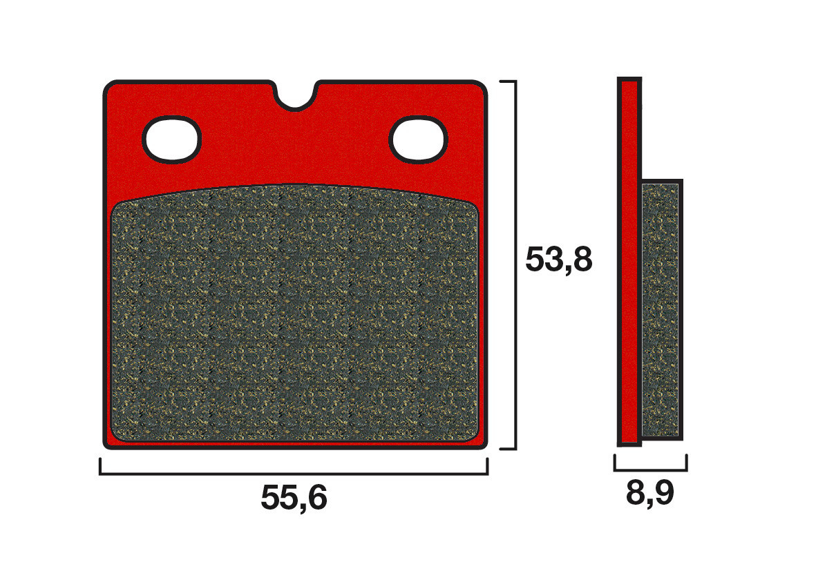 Plaquette de frein Arrière Brembo 07BB14SP - Syntérisé Route et Piste