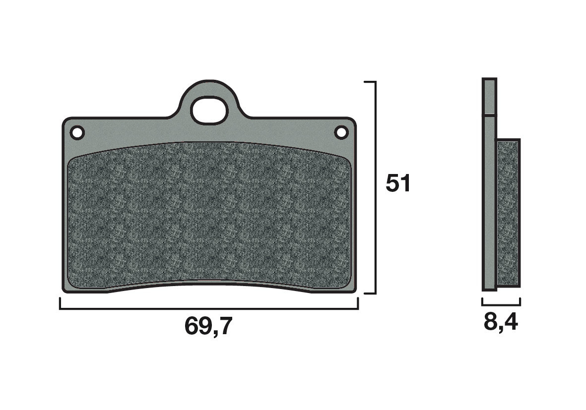 Plaquette de frein Racing Brembo 07BB15SR - Syntérisé Route et Piste