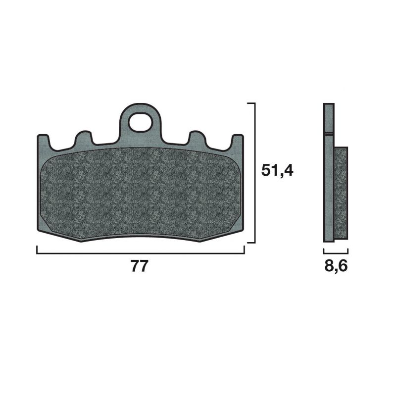 Plaquette de frein Racing Brembo 07BB26SR - Syntérisé Route et Piste Plaquette de frein Racing Brembo 07BB26SR - Syntérisé Route et Piste