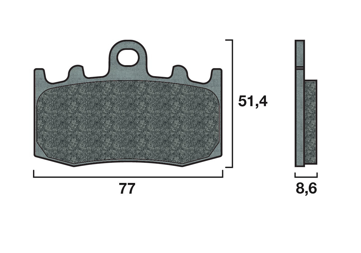 Plaquette de frein Racing Brembo 07BB26SR - Syntérisé Route et Piste
