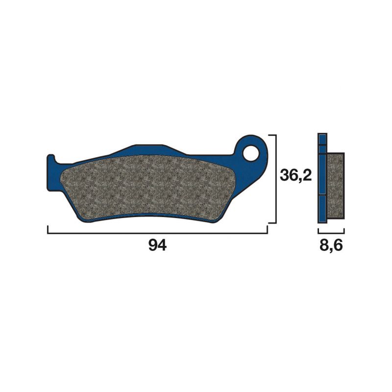 Plaquette de frein Arrière Brembo 07BB2809 - Organique Route Plaquette de frein Arrière Brembo 07BB2809 - Organique Route