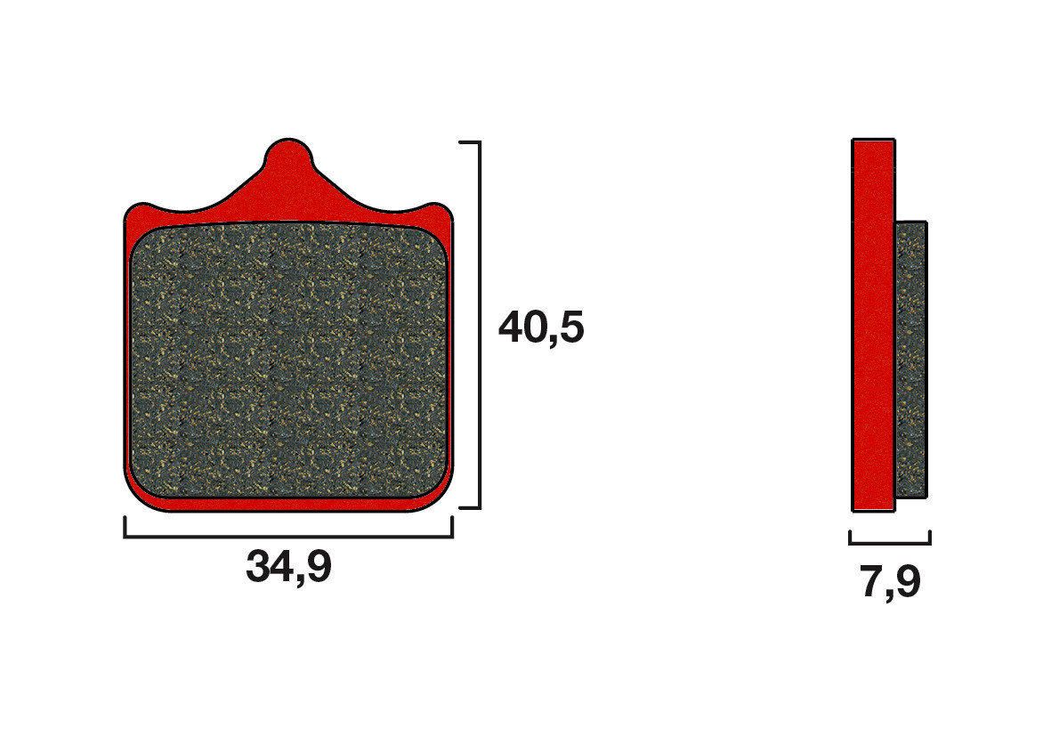 Plaquette de frein Avant Brembo 07BB33SA - Syntérisé Route