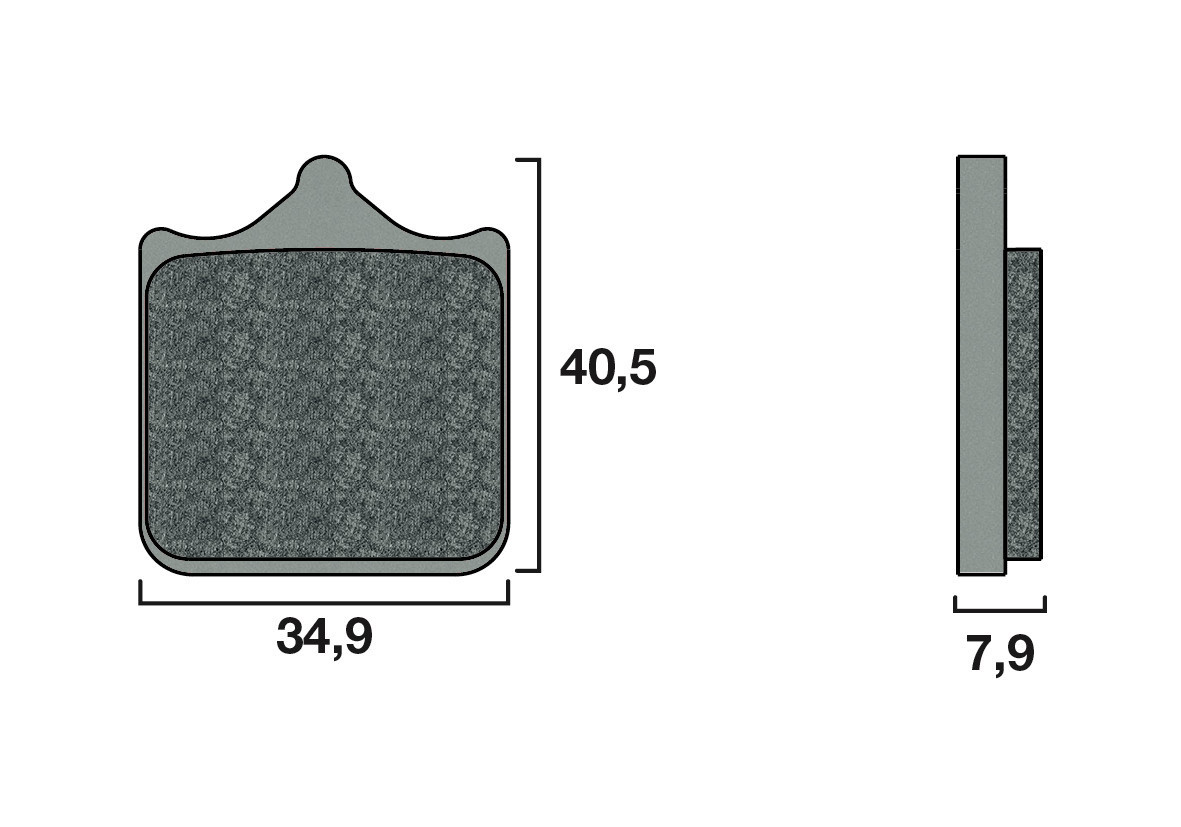 Plaquette de frein Racing Brembo 07BB33SR - Syntérisé Route et Piste