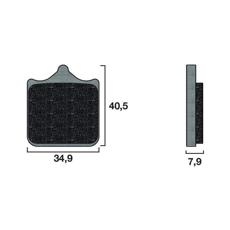 Plaquette de frein Racing Brembo 07BB33RC - Carbone Céramique Piste