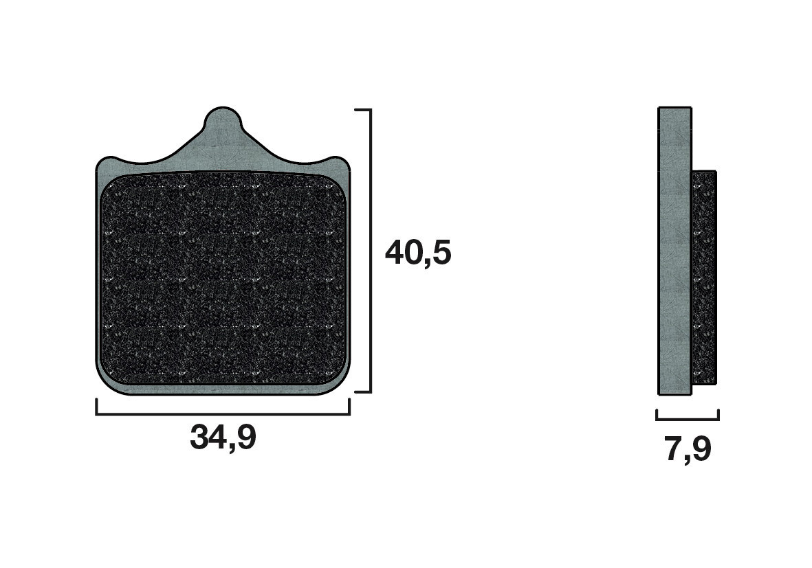 Plaquette de frein Racing Brembo 07BB33RC - Carbone Céramique Piste