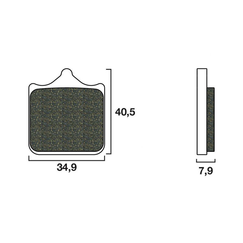 Plaquette de frein Avant Brembo 07BB33LA - Syntérisé Route Plaquette de frein Avant Brembo 07BB33LA - Syntérisé Route