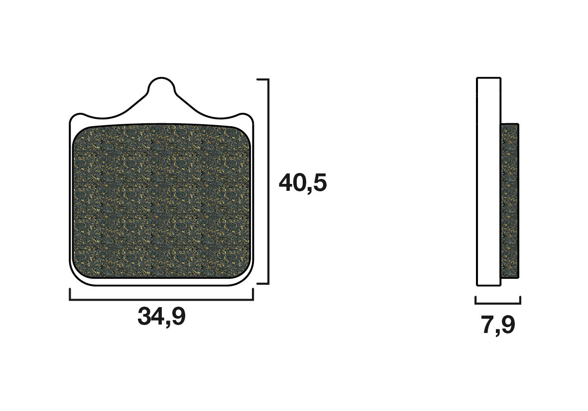 Plaquette de frein Avant Brembo 07BB33LA - Syntérisé Route