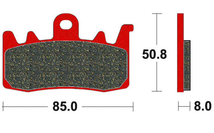 Plaquette de frein Avant Brembo 07BB38SA - Syntérisé Route