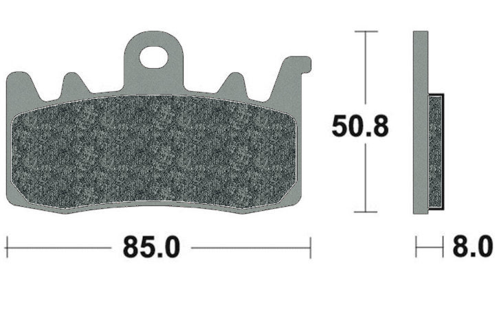 Plaquette de frein Racing Brembo 07BB38SR - Syntérisé Route et Piste
