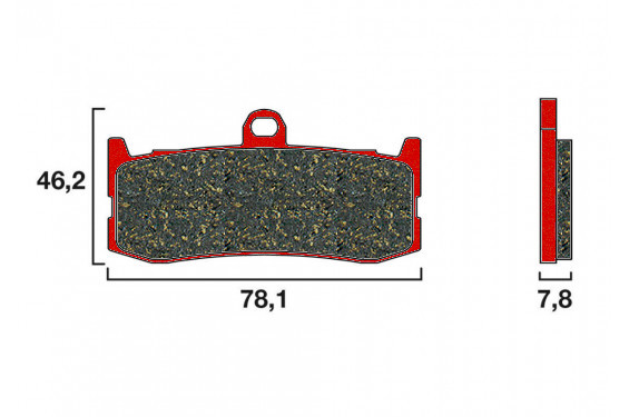 Plaquette de frein Avant Brembo 07GR06SA - Syntérisé Route