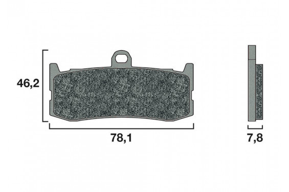 Plaquette de frein Avant Brembo 07GR06SR - Syntérisé Route et Piste