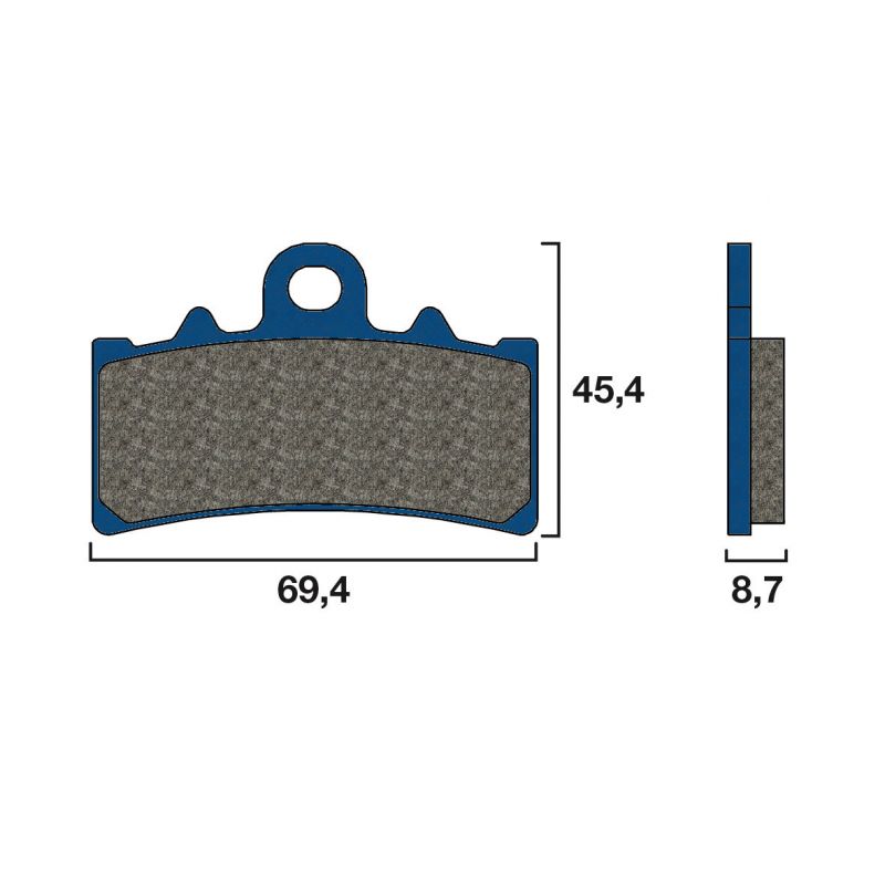 Plaquette de frein Avant Brembo 07GR18 CC Plaquette de frein Avant Brembo 07GR18 CC