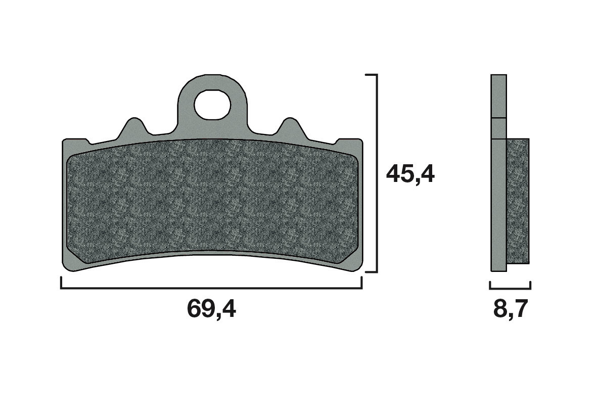 Plaquette de frein Racing Avant Brembo 07GR18 SR - Syntérisé Route et Piste