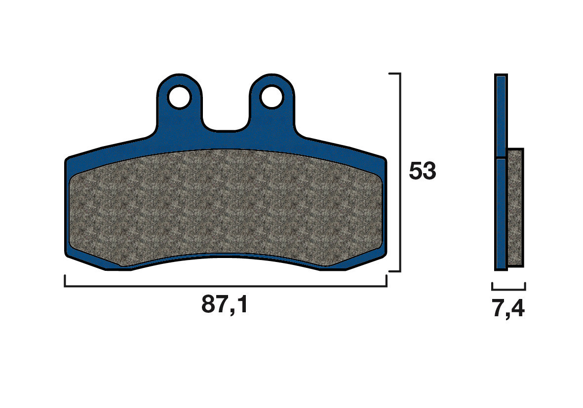 Plaquette de frein Avant Brembo 07GR2106 - Organique Route