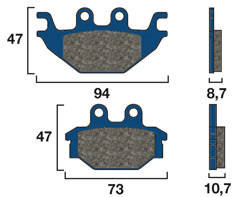 Plaquette de frein Arrière Brembo 07GR5209 - Organique Route
