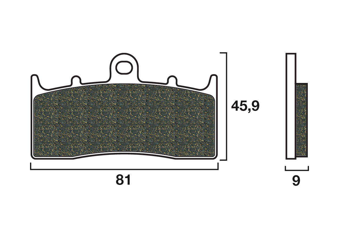 Plaquette de frein Avant Brembo 07GR62LA - Syntérisé Route