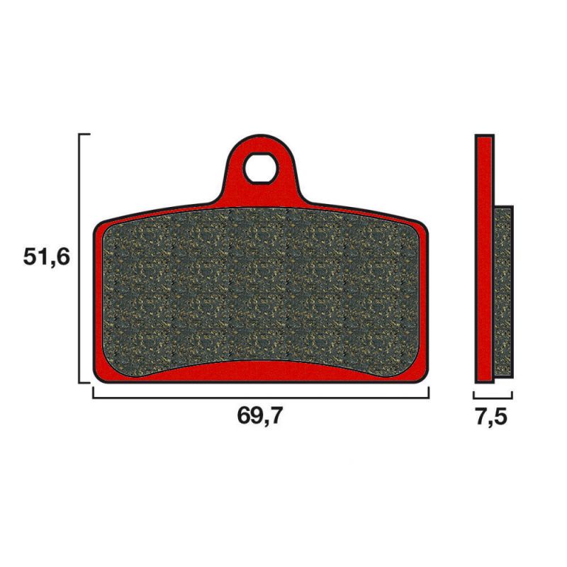 Plaquette de frein Avant Brembo 07GR72SA - Syntérisé Route Plaquette de frein Avant Brembo 07GR72SA - Syntérisé Route