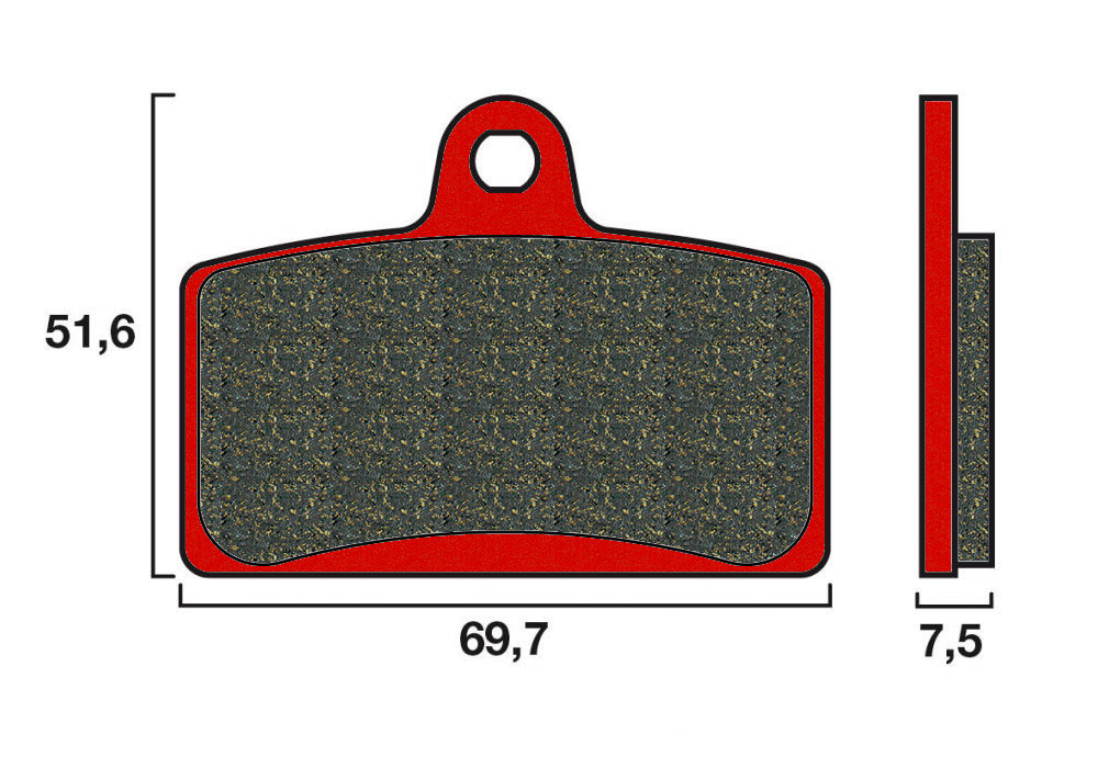 Plaquette de frein Avant Brembo 07GR72SA - Syntérisé Route