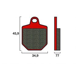 Plaquette de frein Avant Brembo 07GR76 SA - Syntérisé Route
