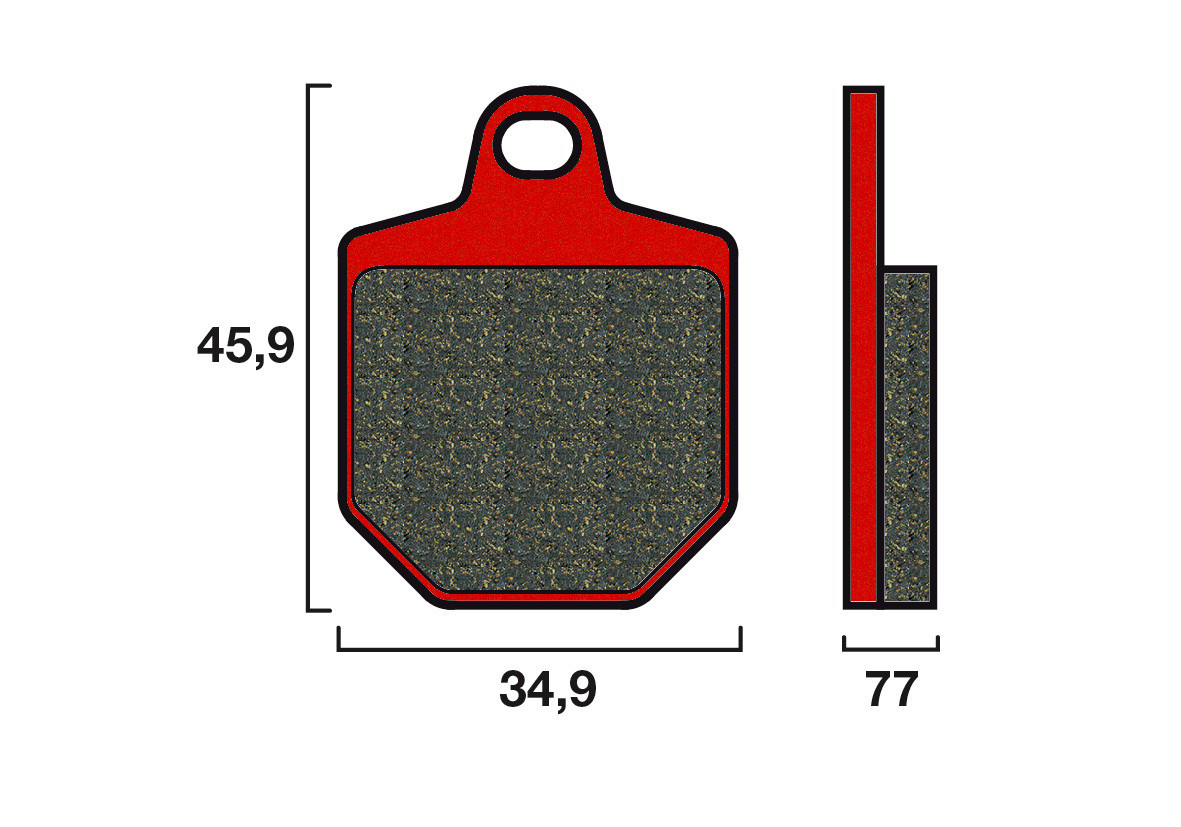Plaquette de frein Avant Brembo 07GR76 SA - Syntérisé Route