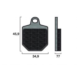 Plaquette de frein Avant Racing Brembo 07GR76 RC - Carbone Céramique Piste