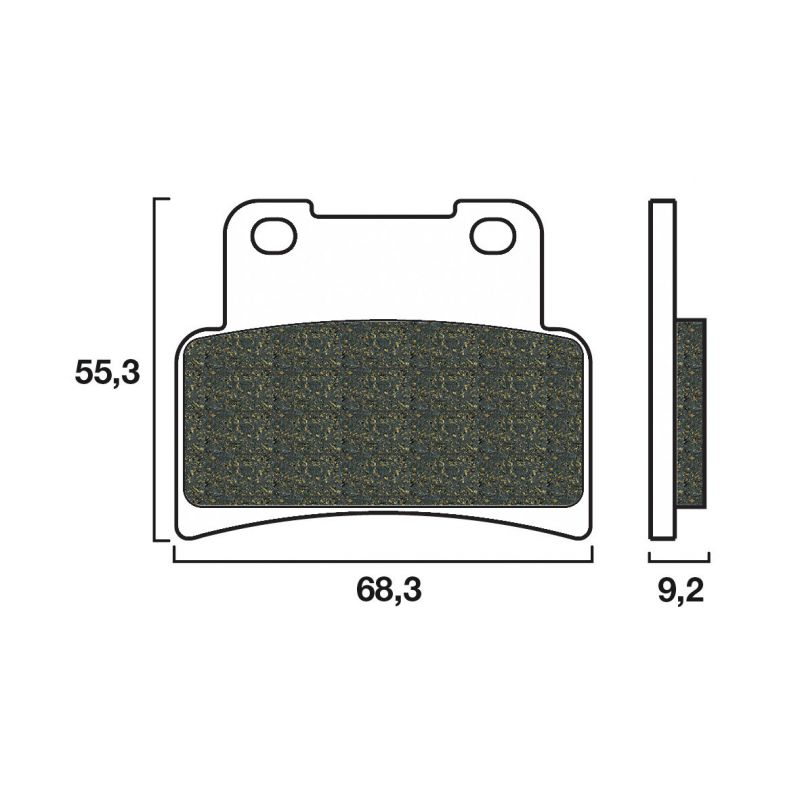 Plaquette de frein Avant Brembo 07GR77LA - Syntérisé Route Plaquette de frein Avant Brembo 07GR77LA - Syntérisé Route