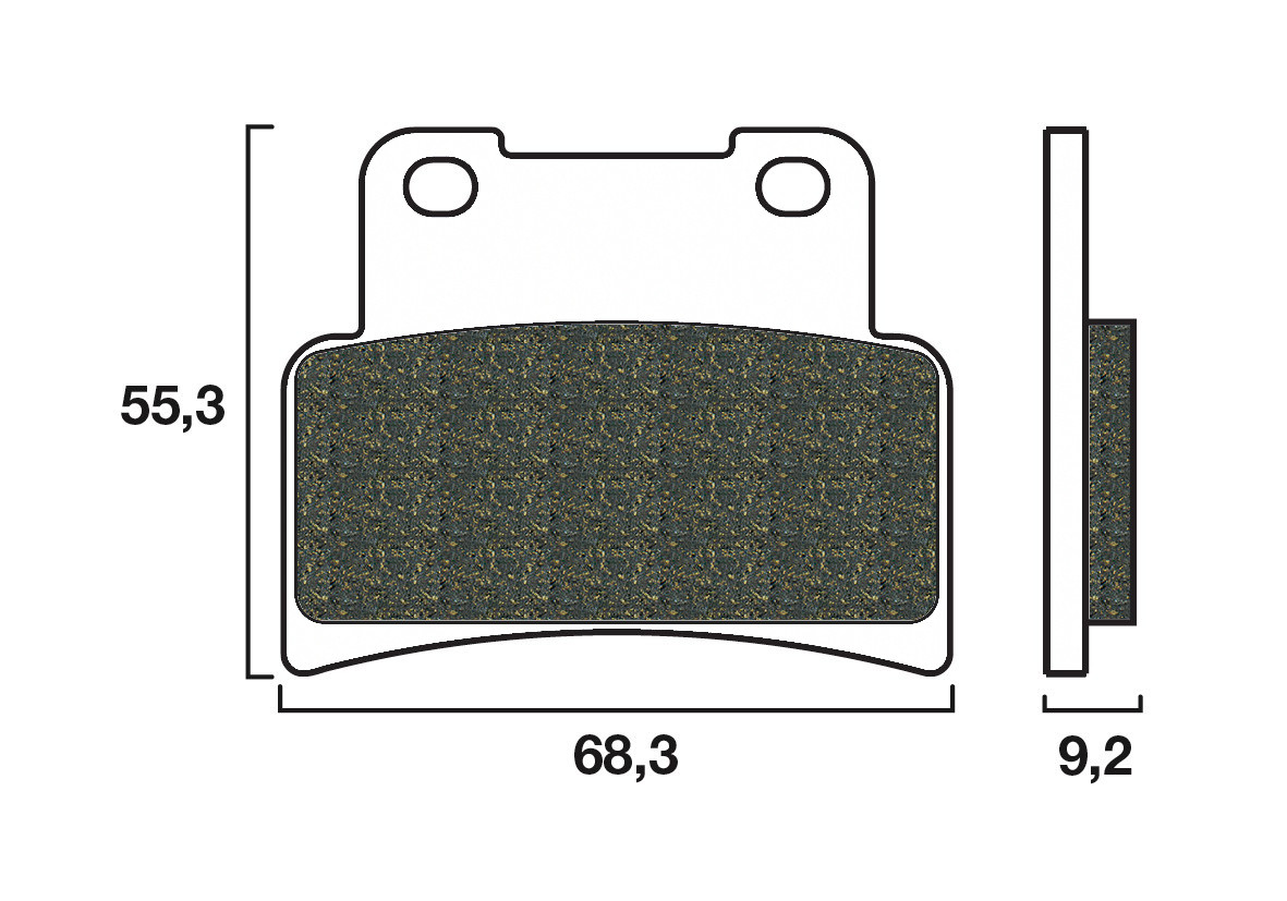 Plaquette de frein Avant Brembo 07GR77LA - Syntérisé Route