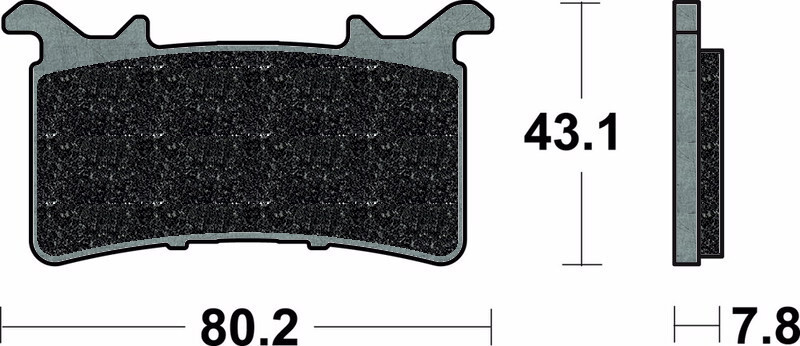 Plaquette de frein Avant Racing Brembo 07GR99RC - Carbone Céramique Piste